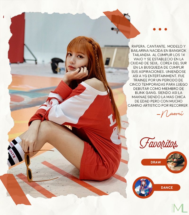 (리사) Naomi Haneul. 🐥 {@owcosmic} Segunda rapera, bailarina principal y maknae en BLIИK GΛИG.