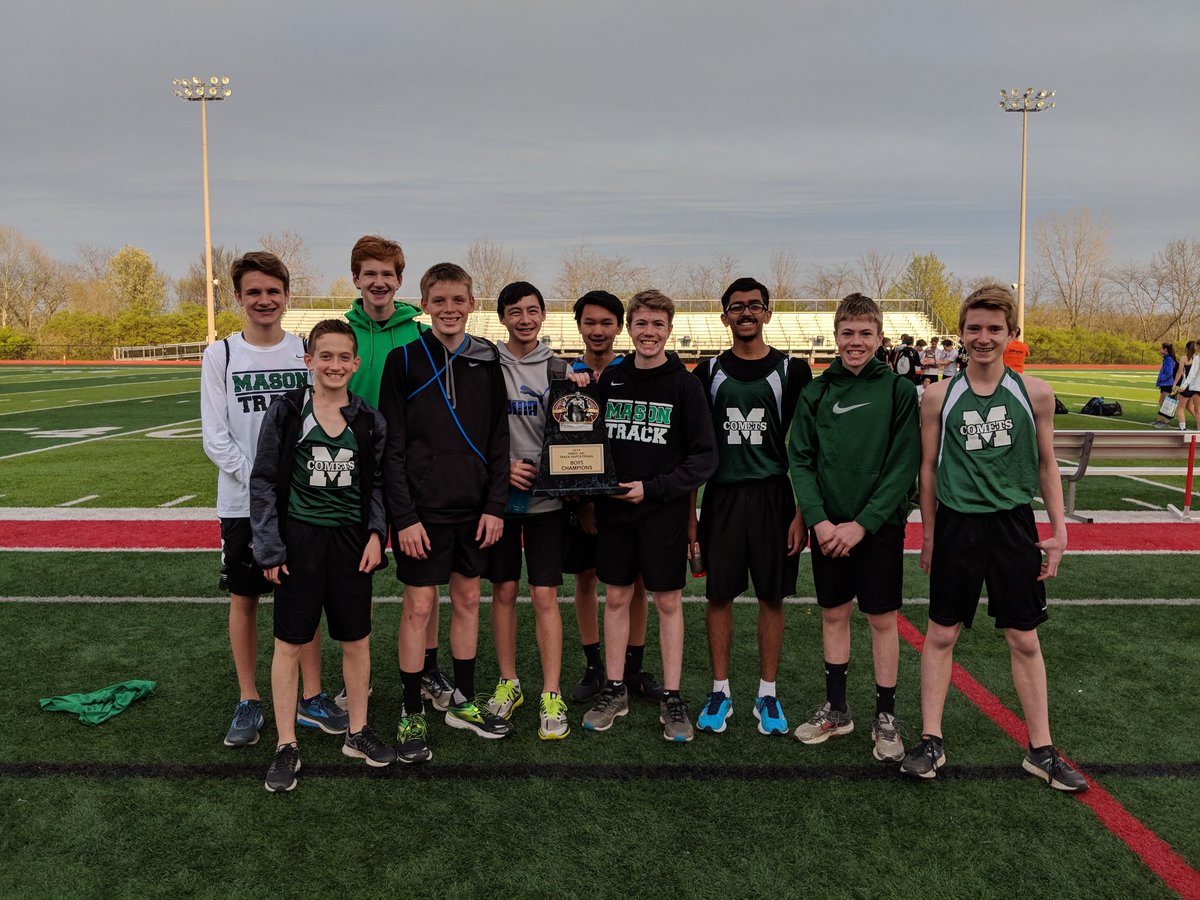 AmsFam97's tweet photo. Congratulations to the MMS boys track and field team for bringing home the win tonight at the King's invitational! @MMScomets #RunMason https://t.co/9w63PRC7xp