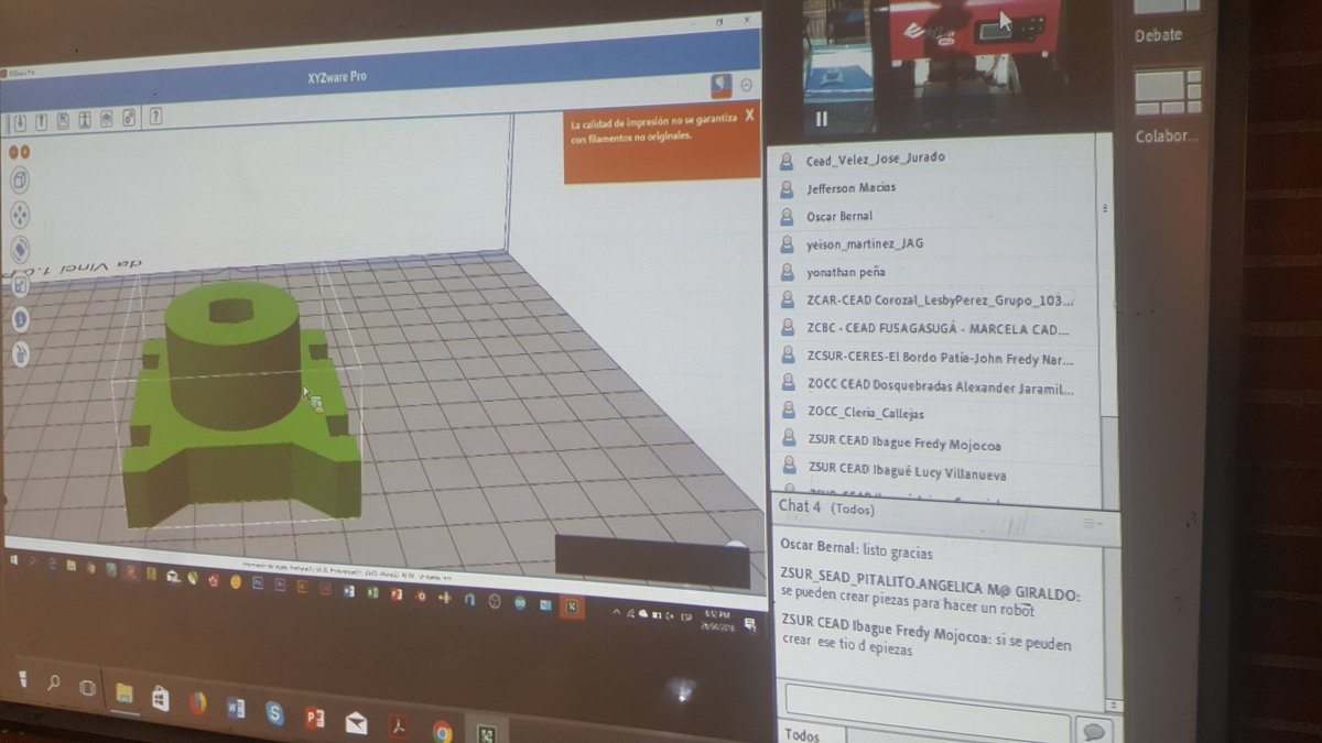 johnfmontes's tweet photo. Muchas #aplicaciones y #modelados3D, una #industria por #trabajar. @Alex_AparicioR @ClaudioCamiloG1 @JaimeLeal_ @RedestUNAD @UniversidadUNAD @SENAComunica próximamente #Workshop @unadibague @UNAD_Cadena_ETR ¿Te apuntas? https://t.co/uPIiUTtSRZ