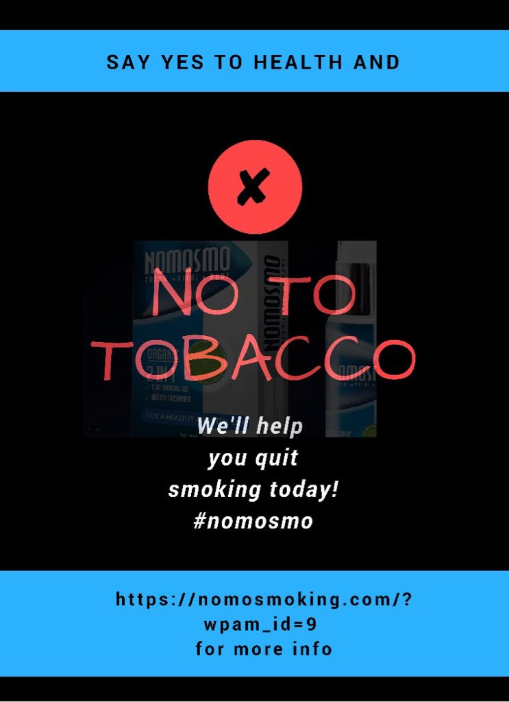 nomosmoking's tweet photo. Let us help you. Come and get NOMOSMO for start!
https://t.co/qKEMZfMRGK
#nomosmo #nomosmoking #berhentimerokok #stopsmoking #smokefree #merokok #saynotosmoking #saynototobacco #healthylife #betterlife #healthylifestyle https://t.co/X817LS9in1