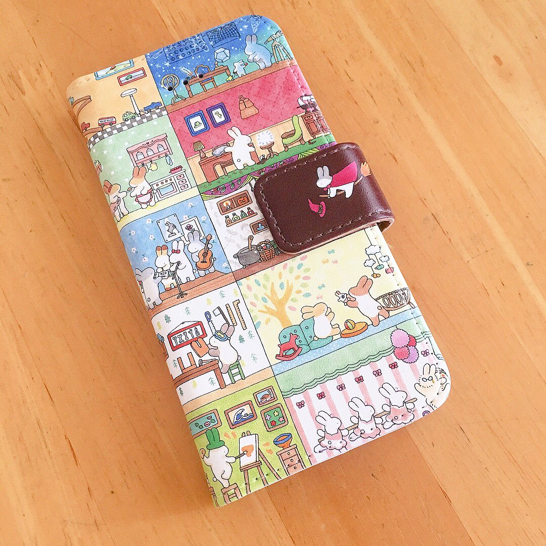 絵本 うさぎマンション スマホケース試作が到着しました のはな はるか 絵本作家のイラスト