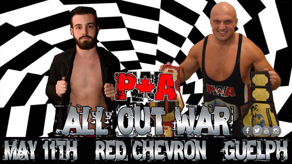 365pw's tweet photo. May 11th - #PWACanada - Live Pro Wrestling - red Chevron in #Guelph - #Rogers #tvtaping 7pm doors 8pm bell time https://t.co/8otlfXYttu 

@thephoenix450 @JoeyAllen123 @BeaaBeaaxox @JodyThreat @Walking_Weapon @pwaeddieo https://t.co/t63vUmGrH7
