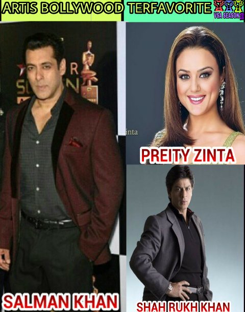 socmedvote's tweet photo. #VSASEASON10
#ArtisBollywoodTerfavorite
JUARA1= @BeingSalmanKhan
JUARA2= @realpreityzinta
JUARA3= @iamsrk https://t.co/VXQ9QoXjJY