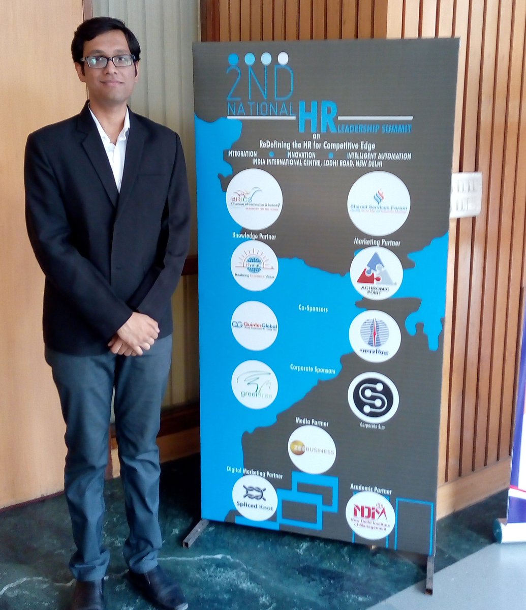 SidBookReviewer's tweet image. Honored to be at 2nd National HR Leadership Summit as a delegate from @NDIMCampus .Looking forward to get insight into #HRtech #HRProcess #HRShapers #HRTrends #HRPractices #HR