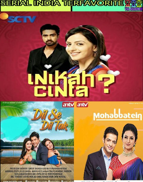 socmedvote's tweet photo. #VSASEASON10
#SerialIndiaTerfavorite
JUARA1= INIKAH CINTA @SCTV_
JUARA2= DIL SE DIL TAK @whatsonANTV
JUARA3= MOHABBATEIN @whatsonANTV https://t.co/VXVuFBEGX1