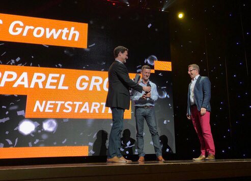 netstarter's tweet photo. Absolutely delighted for our client, Retail Apparel Group, and incredibly proud of our team to win the B2C Growth Award at #MagentoImagine. The 5 RAG brands have been phenomenally successful on #Magento2. https://t.co/XqWiXQpsC5