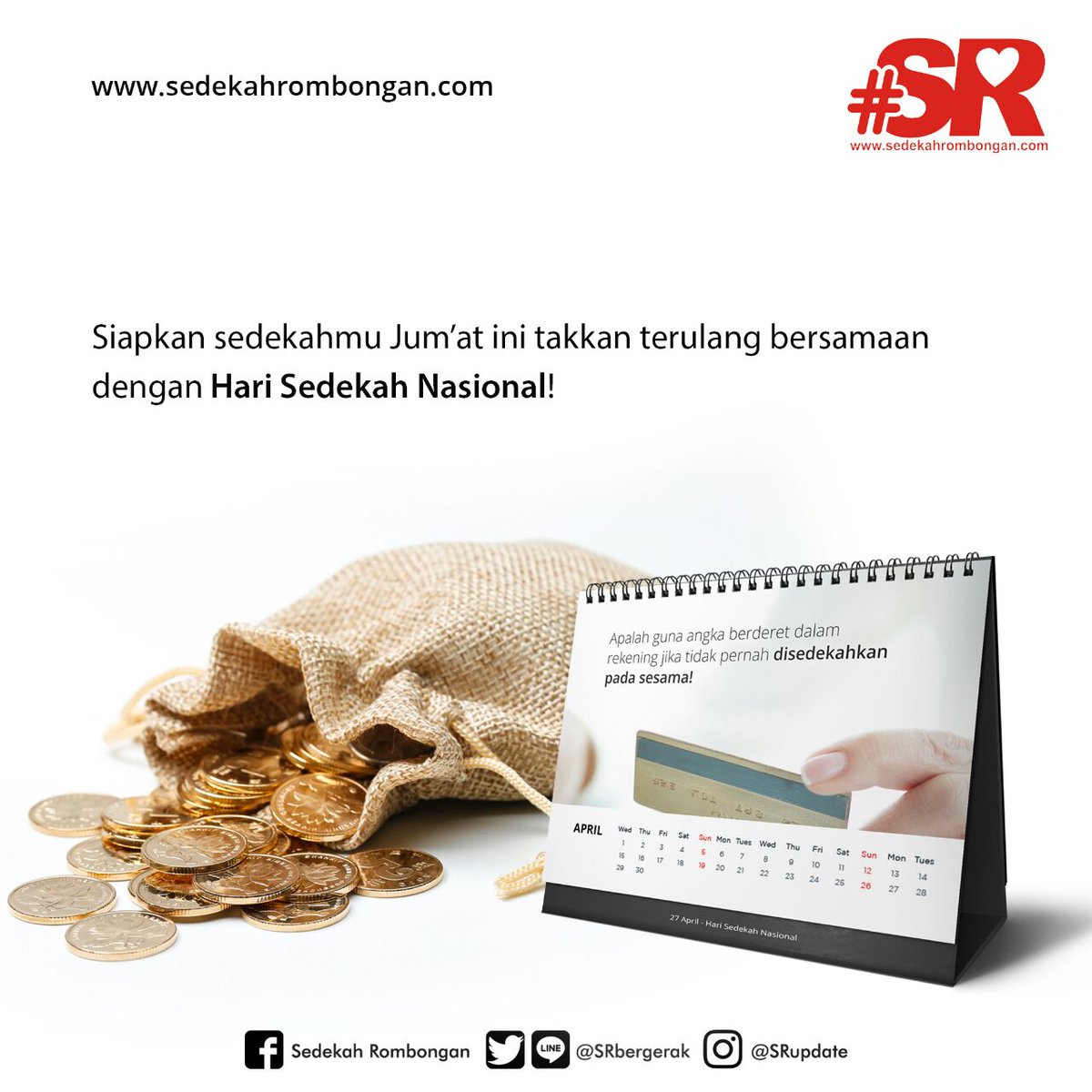 AzepBima's tweet image. Selamat pagi di hari #JumatBerkah #SedekahNasional dan selamat beraktivitas #Sedekaholica! @SRbergerak
#SedekahRombongan
