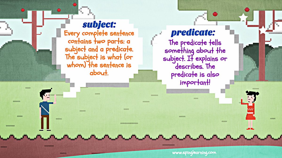 Easter English with John Clarke! Subject and Predicates: 👾🤖🎮Learn more below. spinglearning.com #english #grammar #easterenglish #information #learning #英会話 #英会話スクール #英会話教室 #英語教室 #skype #skype英会話 #skype英語 #スカイプ英語レッスン #スカイプ英語講師