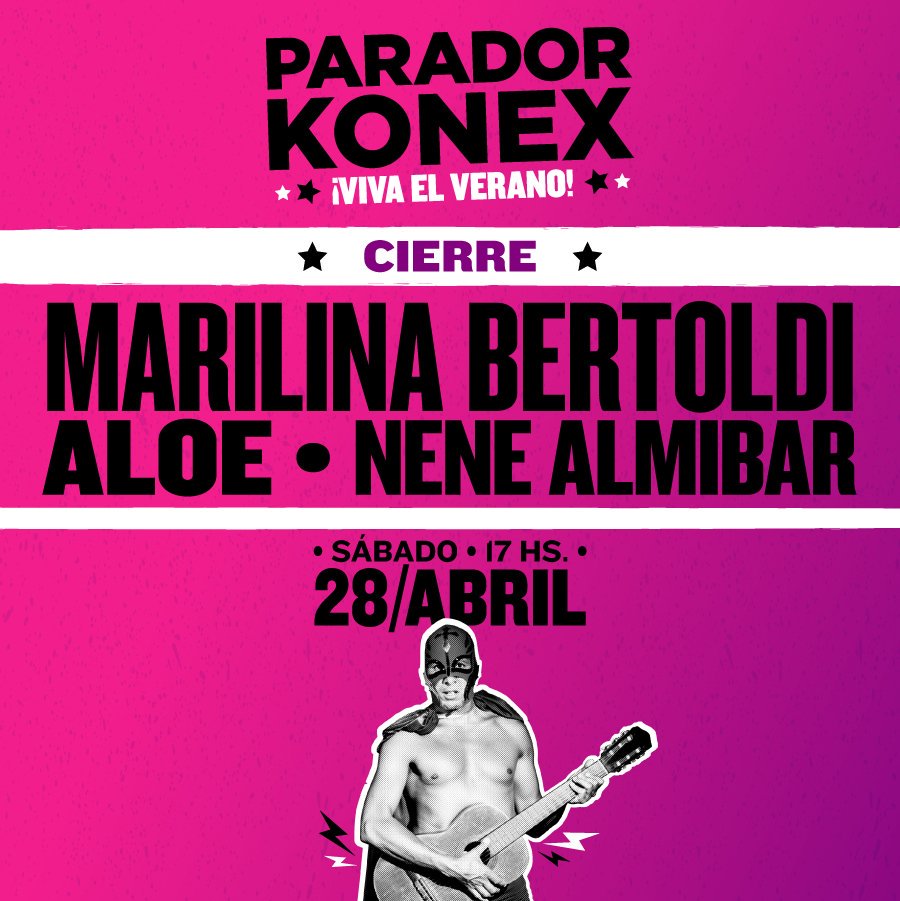 GeiserDiscos's tweet photo. Este SÁB 28/4 a partir de las 17 hs @CCKonex despide la temporada del #ParadorKonex con la última fecha en el patio para disfrutar de la música de ALOE, @MarilinaBrtoldi y @NeneAlmibar al aire libre y bajo las estrellas!
Entradas >  https://t.co/i7PTR2HrE7 https://t.co/LIVeRYeL9C