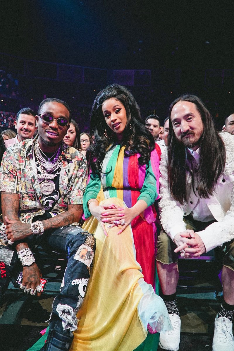 steveaoki's tweet image. Stunnin @iamcardib @QuavoStuntin @billboardlatin