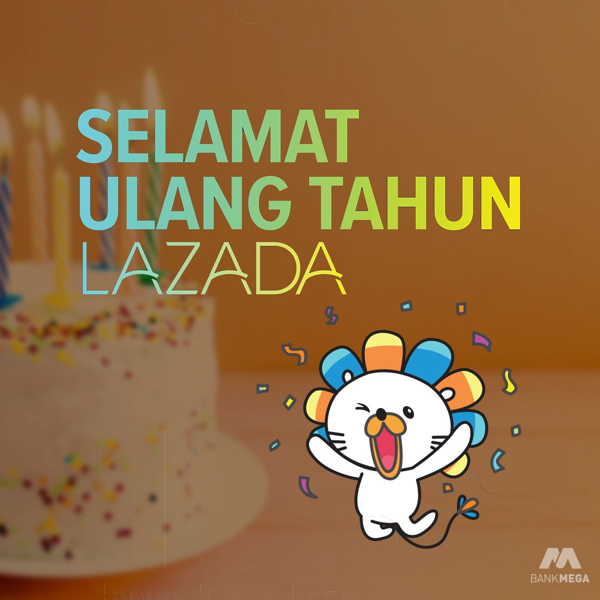 BankMegaID's tweet photo. Memeriahkan ulang tahun @LazadaID yang ke-6, Bank Mega mengucapkan selamat ulang tahun untuk Lazada! Semoga semakin sukses dan terdepan. Lazada pun turut menebar kebahagian dengan memberikan diskon hingga 10% untuk Anda pemegang #KartuKreditMega dan #KartuDebitMega. https://t.co/5tieOu82kr