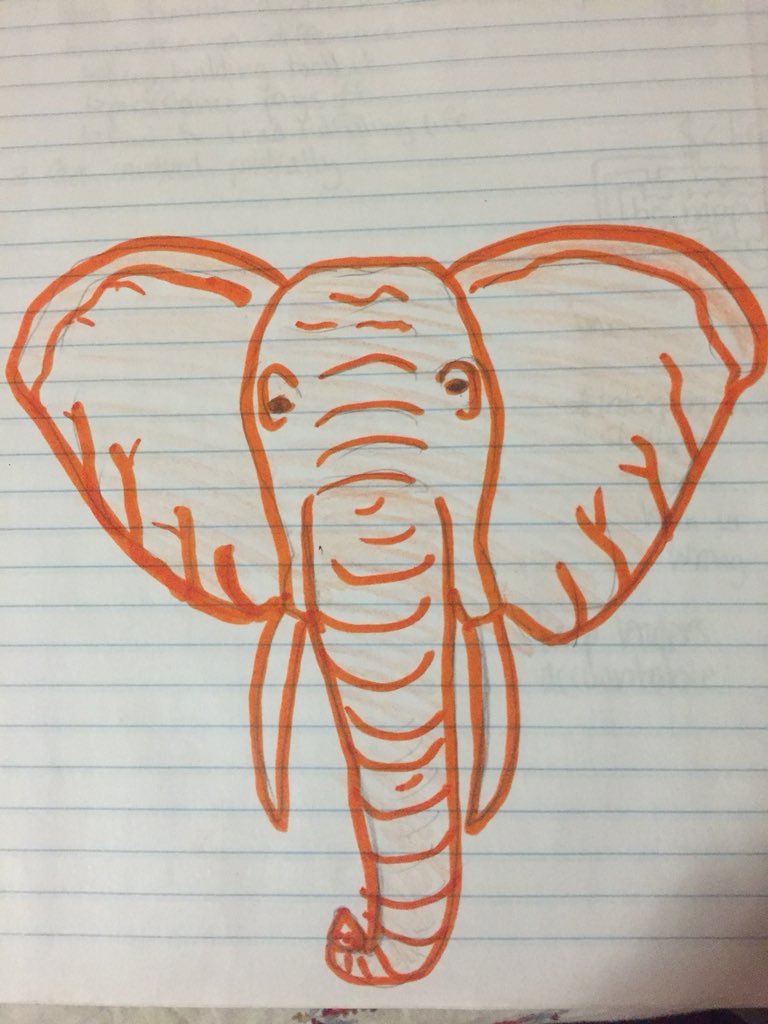 JillianAviva's tweet photo. @ds106dc #tdc2299 My favorite animal is an elephant and my favorite color is orange! https://t.co/IitdFNjhf2