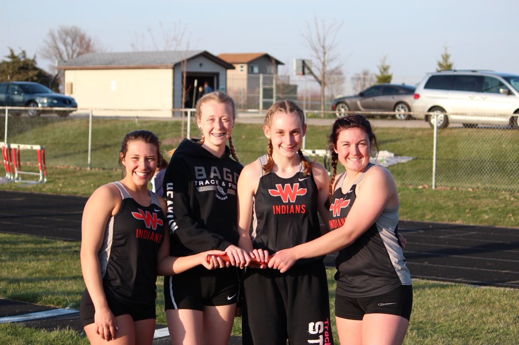 Then (8th grade) and now (seniors) 4x2 #trackfamily