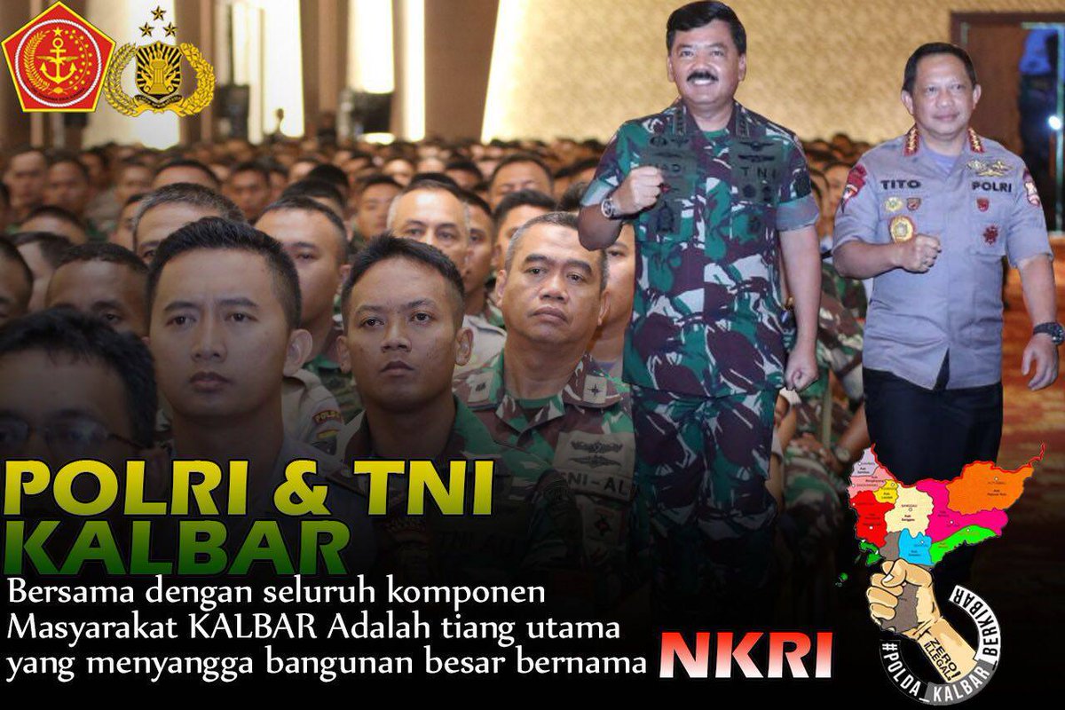 CSchweinsgry's tweet photo. POLRI dan TNI KALBAR bersama dengan seluruh komponen Masyarakat KALBAR adalah tiang utama yang menyangga bangunan besar bernama NKR
#poldakalbarberkibar #zeroillegal #zerotolerance #thebestpol #viral #tnipolri https://t.co/0jvmN3r8iP