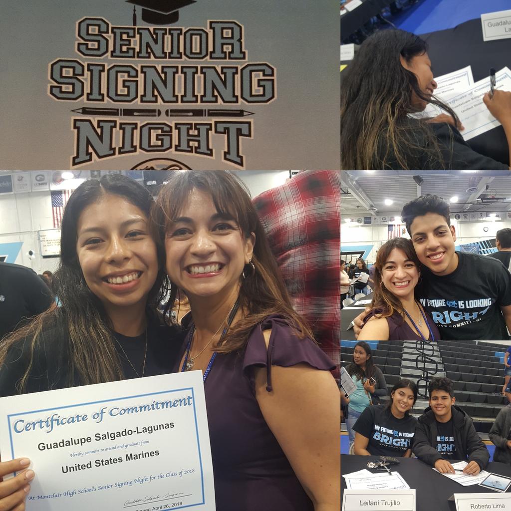 Such an honor to be part of Senior Signing Night @MontclairCavs @CAVSRenaissance #SeniorClass #MoHiCavs #proudteacher