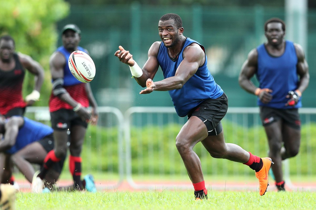 SVNSSeries's tweet photo. 📸 | @KenyaSevens take to the gym &amp; training pitch ahead of the #Singapore7s. Will they relive their 2016 success this weekend? https://t.co/sy8RgWBtfI