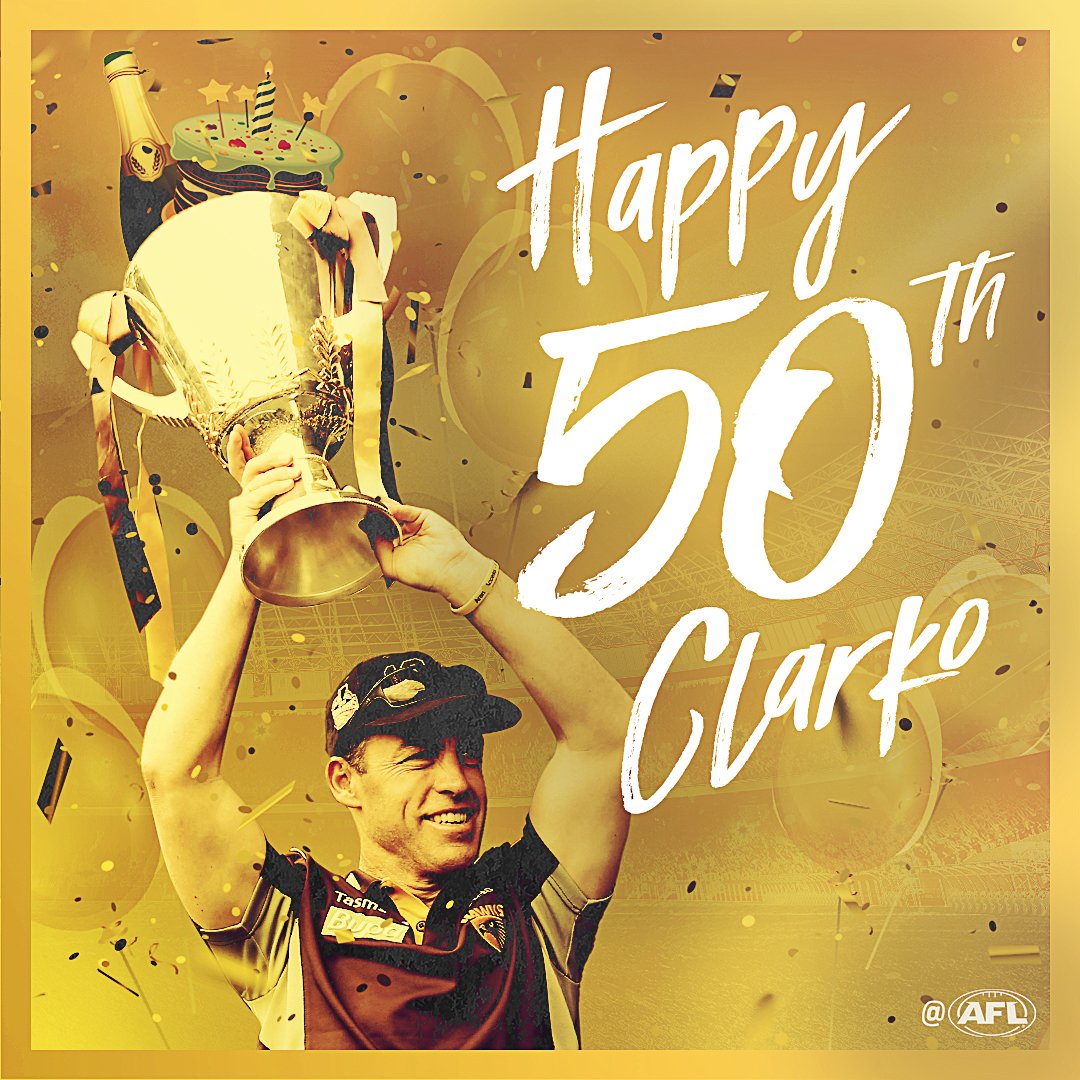 Join us in wishing coach Alastair Clarkson a Happy 50th Birthday! 