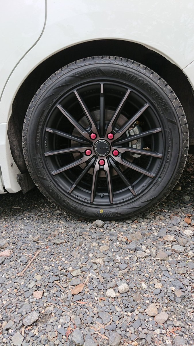 no7080's tweet image. 明るくなったので、撮影。
ツラ具合もよく、程よく落とせて満足！
#HKS
#Hypermax
#RAYS
#gramLIGHTS