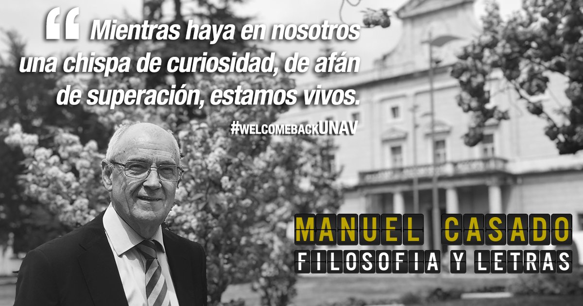 fylunav's tweet photo. Nuestro profesor, Manuel Casado, nos recuerda "la necesidad de seguir a la escucha del mundo para entender mejor la propia vida; para vivir mejor, para que el mundo mejore." @alumni_unav #WelcomeBackUNAV
https://t.co/F3pMAgcpQI https://t.co/FldxOIFkZn
