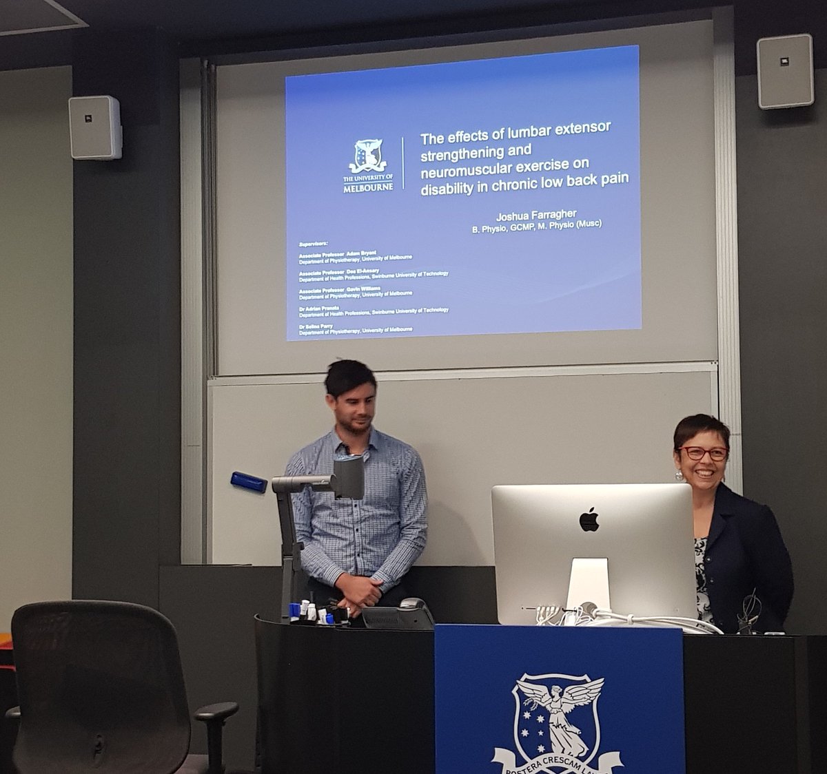 CHESM (@chesm_unimelb) on Twitter photo Josh at his confirmation seminar! We'd like to acknowledge the contributions of Josh's research team: A/Prof Adam Bryant, A/Prof Doa El-Ensary, A/Prof Gavin William, <a href="/AdrianCPranata/">Adrian Pranata</a> and <a href="/selina_parry/">A/Prof Selina Parry</a> <a href="/CHESM_unimelb/">CHESM</a> <a href="/PhysioUnimelb/">Physiotherapy UniMelb</a> <a href="/UniMelbMDHS/">UniMelb MDHS</a> Thanks for your support 👏👏👏 Josh at his confirmation seminar! We'd like to acknowledge the contributions of Josh's research team: A/Prof Adam Bryant, A/Prof Doa El-Ensary, A/Prof Gavin William, <a href="/AdrianCPranata/">Adrian Pranata</a> and <a href="/selina_parry/">A/Prof Selina Parry</a> <a href="/CHESM_unimelb/">CHESM</a> <a href="/PhysioUnimelb/">Physiotherapy UniMelb</a> <a href="/UniMelbMDHS/">UniMelb MDHS</a> Thanks for your support 👏👏👏