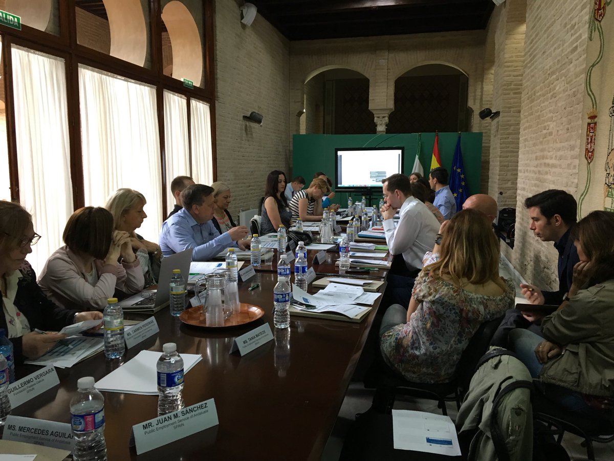 TLN Mobility -15th Network Meeting in Seville. We continue discussing about the new national and regional calls and about a  European TLN Projects’ Competition  #TLN Mobility @ocupaciocat #youthguarantee #GarantiaJuvenil  #mobility