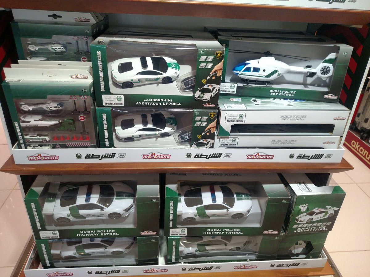 biztoday_intl's tweet photo. #Wow , The #DubaiPolice #SuperCars collection for #kidz available at #DubaiDutyFree at @DubaiAirports .

#MajoRette #DDF #Lamborghini #motorbike #SkyPatrol #UAE #HighwayPatrol #biztoday #Dubai https://t.co/y1rTRcMuGT