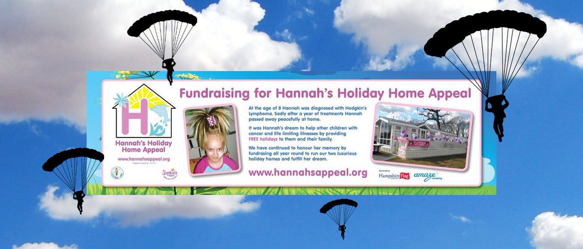 DV02 are taking part in a charity Sky Dive for an incredible cause - <a href="/HannahsAppeal/">Hannahsholidayhome</a> this June! Please help us continue the legacy of an amazing little girl and donate whatever you can at: uk.virginmoneygiving.com/Team/DV02 #charity #skydive #hannahsappeal #holidayhomes