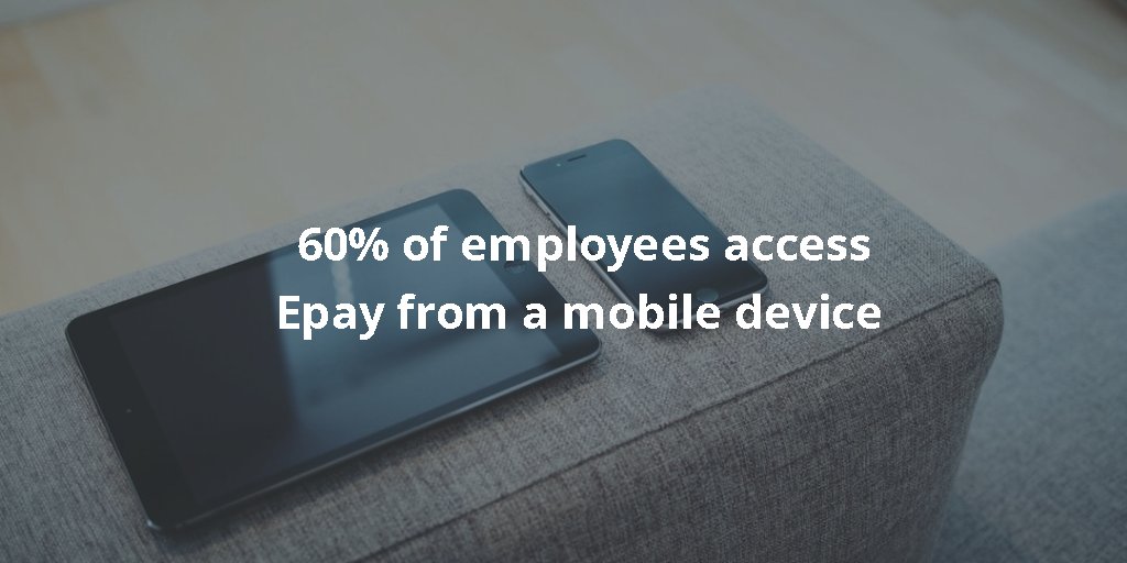 Aceni_Epay's tweet photo. #FridayFact: 60% of employees access Epay from a mobile device. https://t.co/FlyCcDmjPx #thinkmobilefirst #payroll #epayslips https://t.co/0HOLIZzf6y