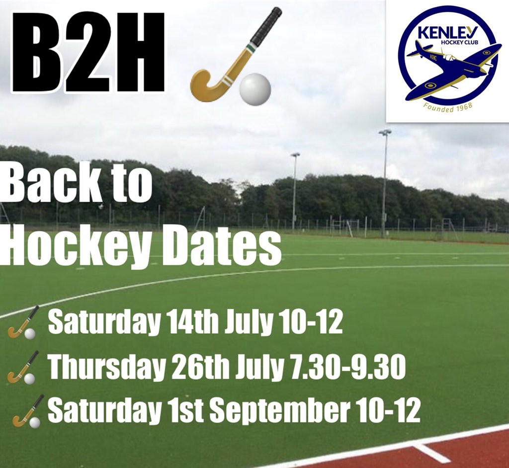 KenleyHockey's tweet photo. ❗️❗️BACK TO HOCKEY DATES❗️❗️
We are holding 3 back to Hockey sessions. These dates are for people like you to try a new sport! Come along and see what we are all about at Warlingham High School🏑 #hockey #backtohockey #hockeyfamily https://t.co/iEjjLerjHp