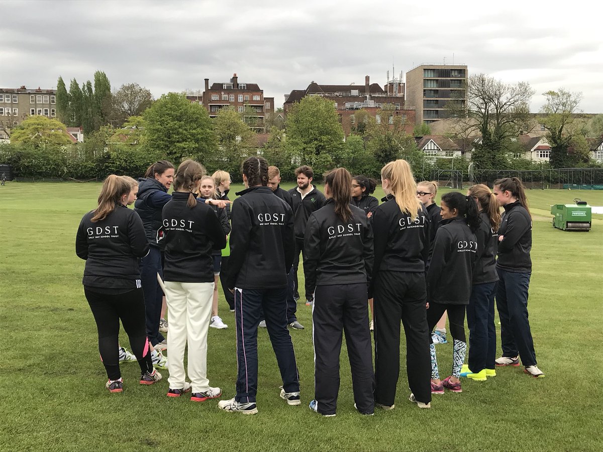 nhehs_sport's tweet photo. Todayโs the day the @GDST Select Cricket team ๐ take on an all โญ๏ธ @HomeOfCricket Team and we congratulate both Hannah (Year 11) and Deepa (Year 13) for representing the team. Shirt presentation is complete....let the games begin! @cricketforgirls @nhehs #GDSTselect #cricket https://t.co/teoB1fUy79