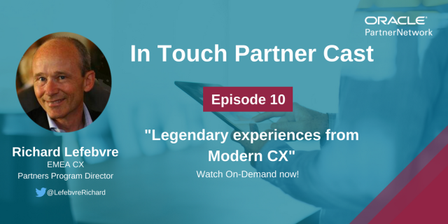 MichelMariet's tweet photo. #ModernCX is key in business transformations : NEW innovations + fresh ideas + #Paas for #SaaS in #CX All in #OracleInTouch episode REPLAY for @oraclepartners. Also INTERACT with @oracleemeaps team @LefevbreRichard @fjtorres #MCX18 #MME18 https://t.co/Hfweacvh9C https://t.co/KtOl6KOujn