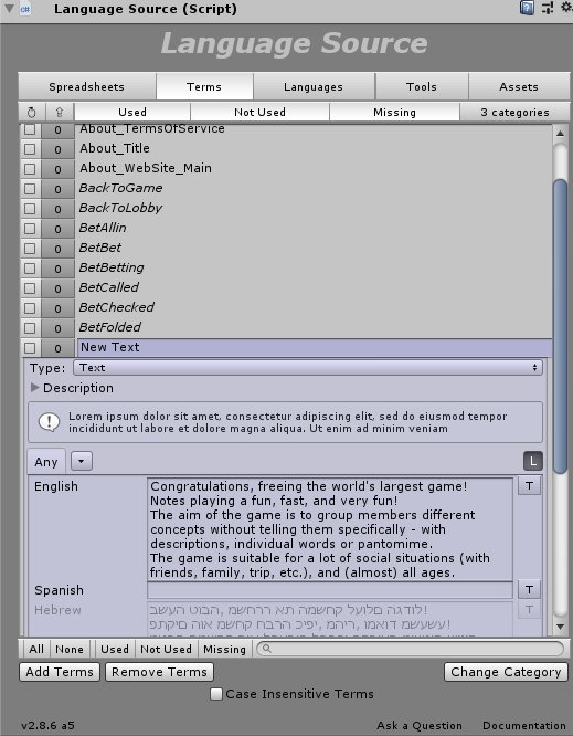 bit.ly/I2_Localization v2.8.6a5 is in the beta folder!
FIX for editing multiple components at the same time (previously only 1 was updating the target and fonts!)
#AssetStore #unity3d #indiedev #gamedev #UnityAssetStore