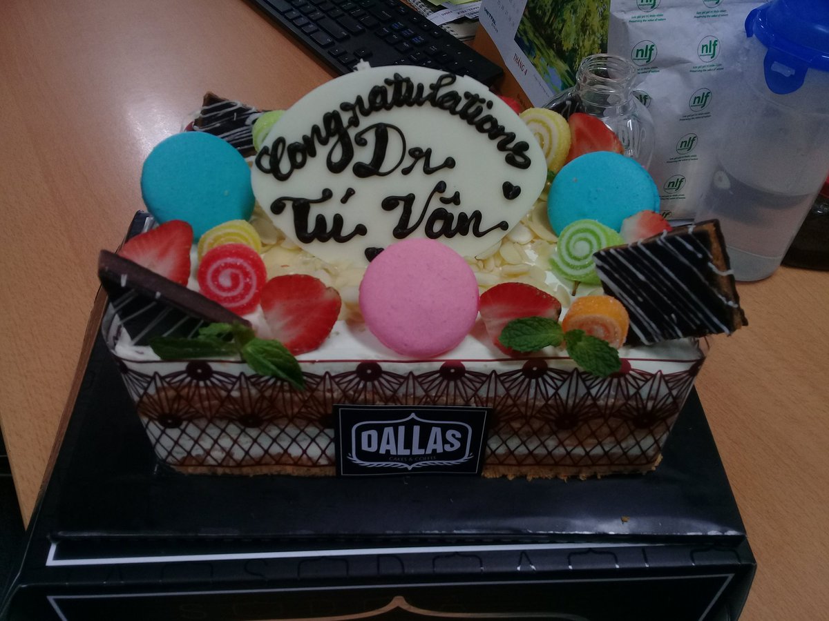 Congratulations Dr Tu Van. A very well-deserved result for your PHD.