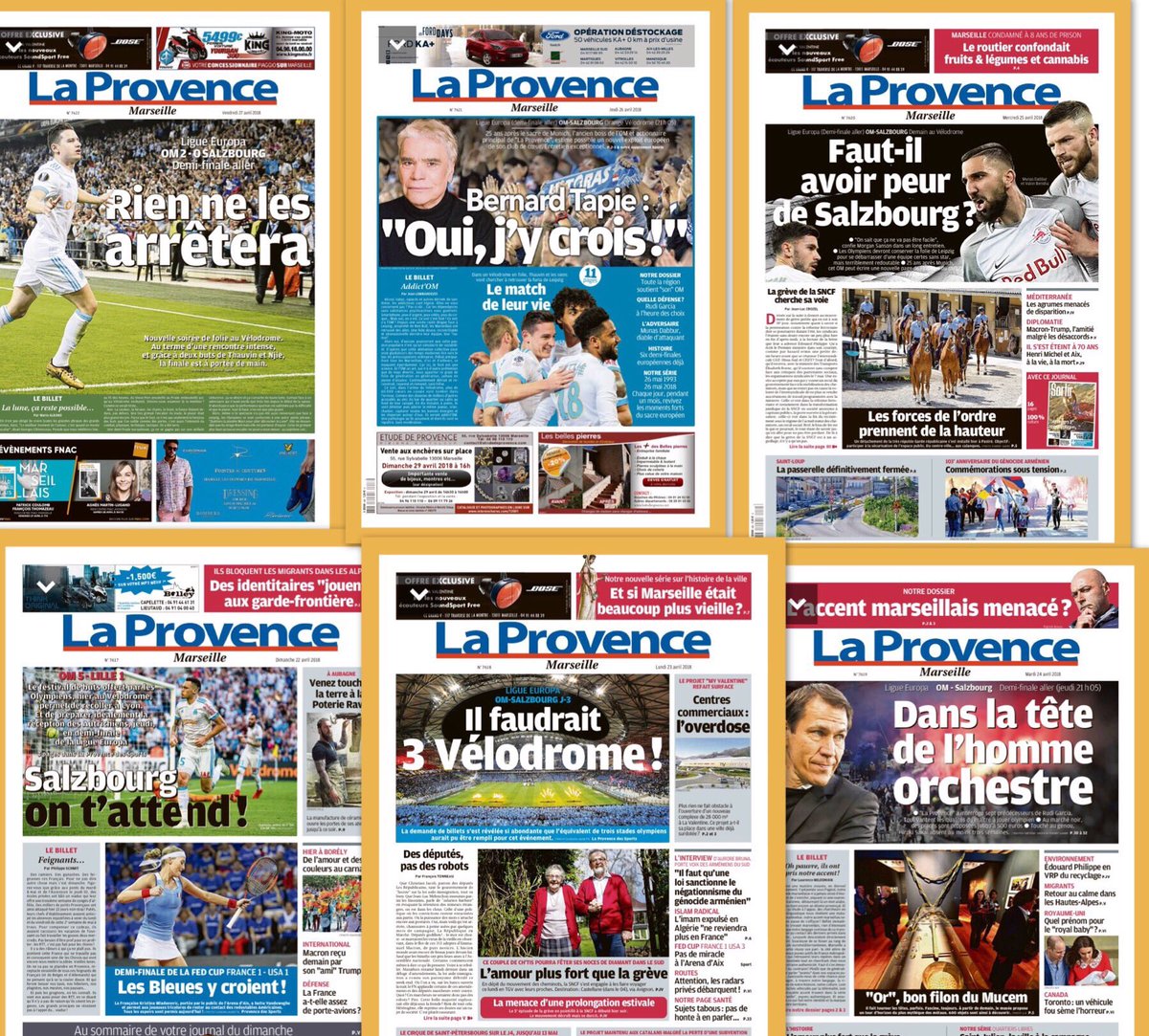 Antoine_Lvq's tweet photo. 6 jours de suite que @laprovence fait sa une sur l'@OM_Officiel. Le foot comme religion. C'est beau. ⚽️ #OLMFCS https://t.co/xgiYy7shmO