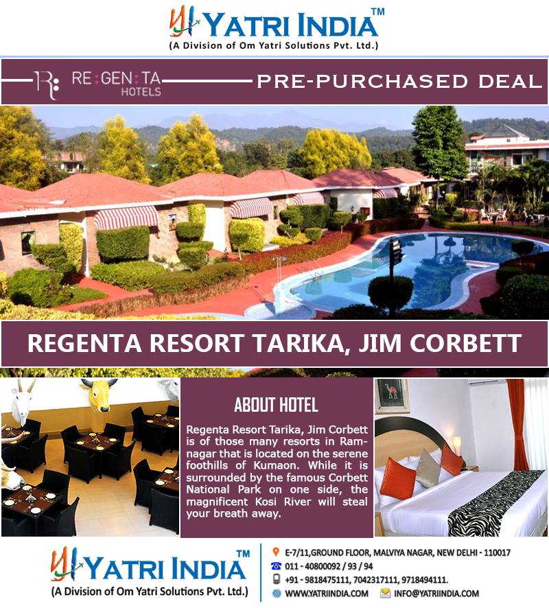 yatriindia's tweet photo. #REGENTA #RESORT #TARIKA #JIM #CORBETT #PRE #PURCHASED #DEAL #BY #YATRI #INDIA https://t.co/dgosoYwXbP