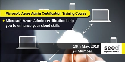 seed_workshops's tweet image. Microsoft Windows Azure Administration Classroom Certification Training Course In Mumbai, Pune. Apply Now: goo.gl/soq9ct
#azuretutorialforbeginners, #azure, #azuretraining, #azuretutorial, #microsoftazurecertificationpath, #microsoftazuretutorialforbeginners70-532