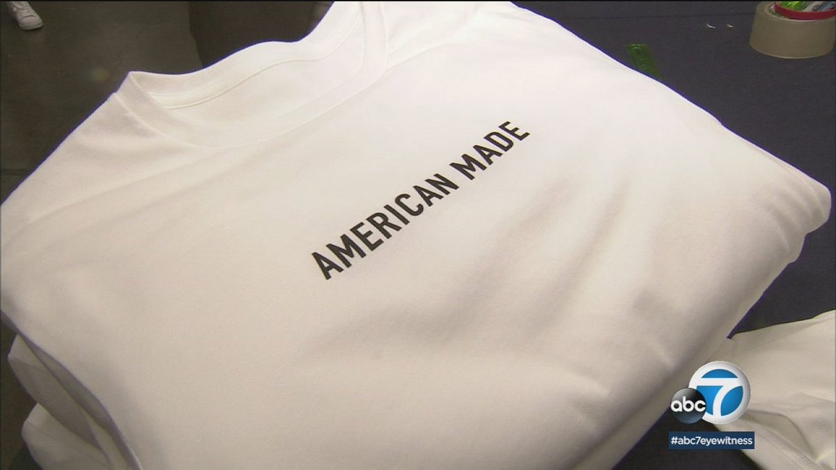 ABC7's tweet photo. Compton clothing company launching with "American Made" appeal https://t.co/1eiy3pM8Mj https://t.co/yNBNPQem1E