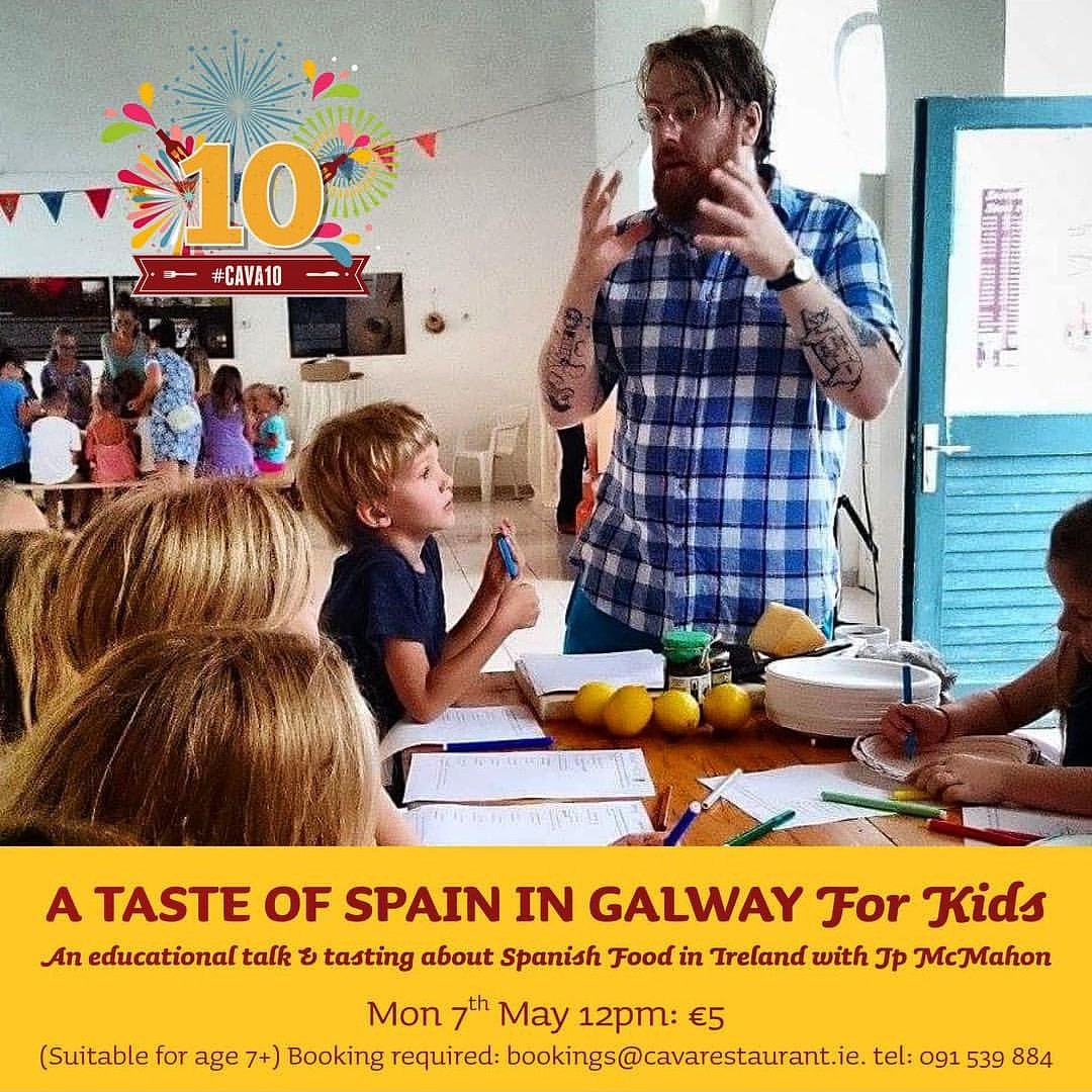 mistereatgalway's tweet photo. As part of our 10th birthday celebrations @cavagalway I'm giving an educational talk and tasting for children. It's only €5 but booking is required. #FOODEDUCATION #CHILDREN https://t.co/bUYKhlOXnK