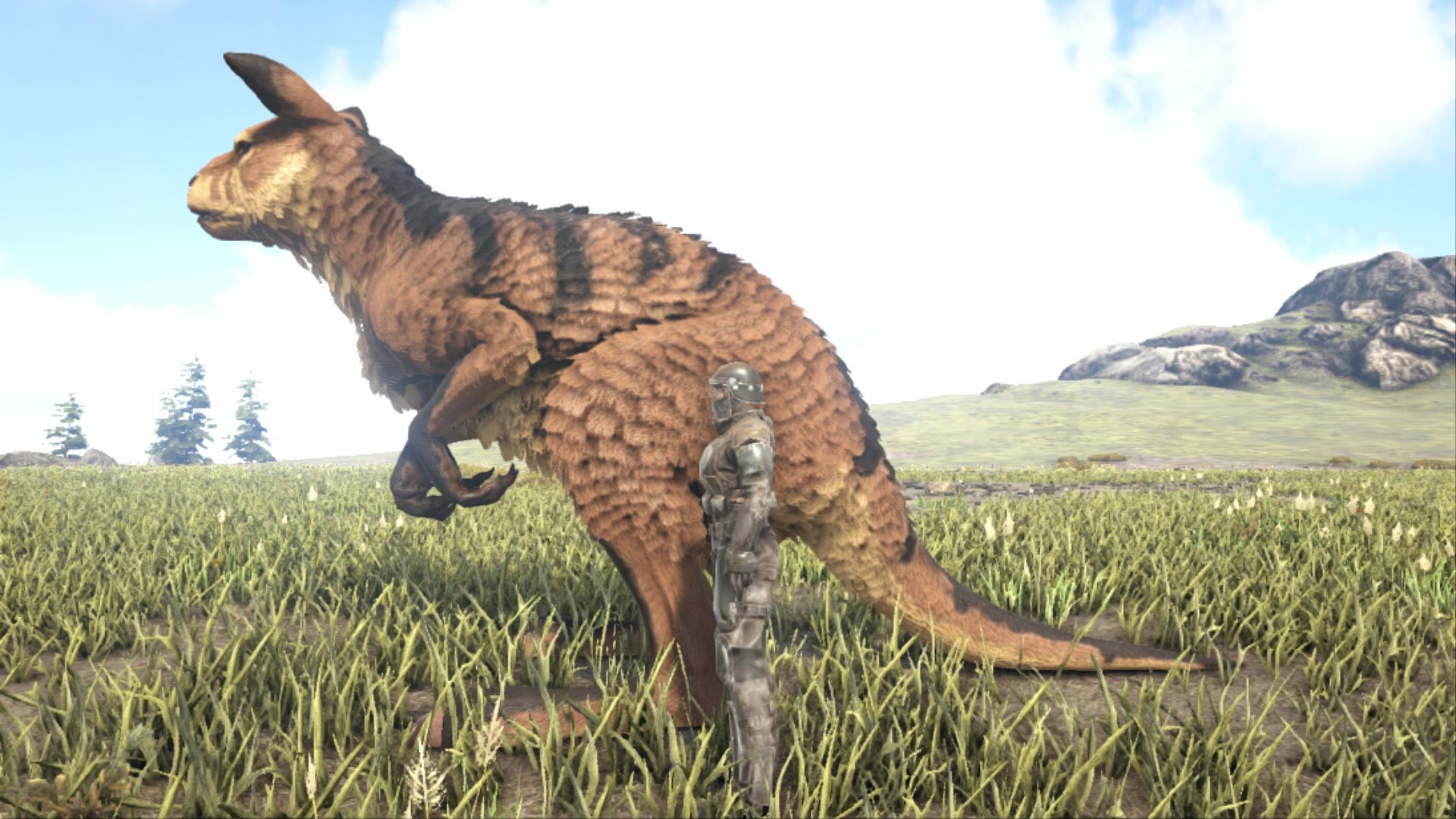 Ark生物紹介bot プロコプトドン 大きなカンガルー 無害で 脚が非常に速い 餌がやや特殊でレア茸等を食べる テイム後はジャンプやお腹の袋に人が入れての二人乗りが可能 また ブリ中の他の生物もお腹に Ark生物紹介bot プロコプトドン 大きなカンガルー 無害で 脚が非常に速い 餌がやや特殊でレア茸等を食べる テイム後はジャンプやお腹の袋に人が入れての二人乗りが可能 また ブリ中の他の生物もお腹に