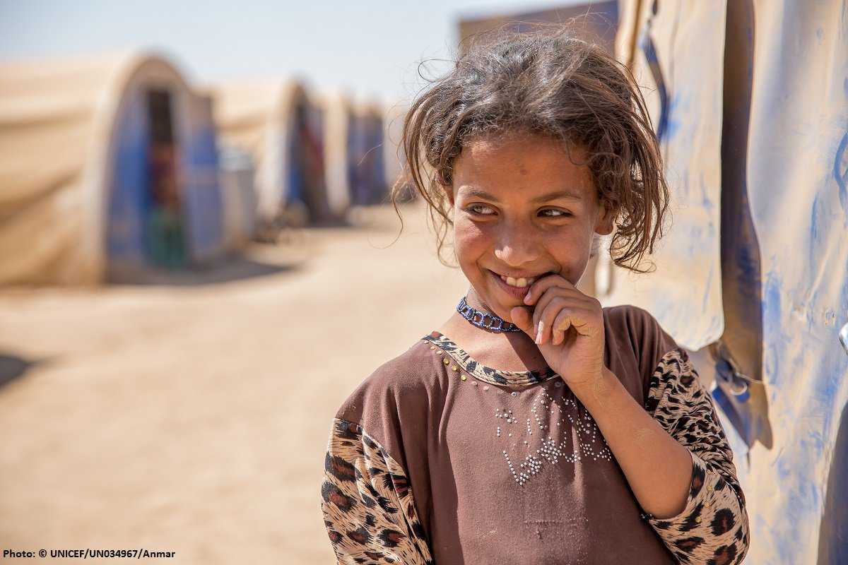 UN_EndViolence's tweet photo. "Children see magic because they look for it." - #ThursdayThoughts  Let's create a world free from violence for all children. @UN photo:@unicefmena @SDG2030 https://t.co/kI7uW6cXrz