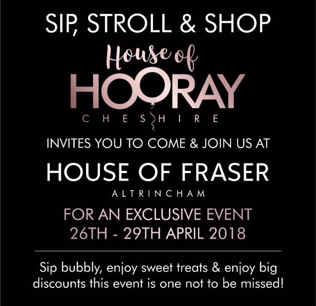 Our Blackout event has started in store &amp; online, exclusive offers and activities, up to 50% off don’t miss out! #altrincham #event #blackout