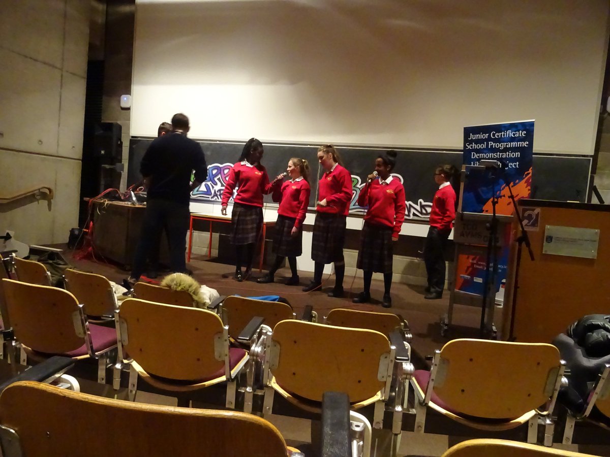 kylemorelib's tweet image. The earl bird arrival of Kylemore College students meant we were privileged to do the sound check for @GMCBeats at #WRaPParound. A great event @jcsplibraries