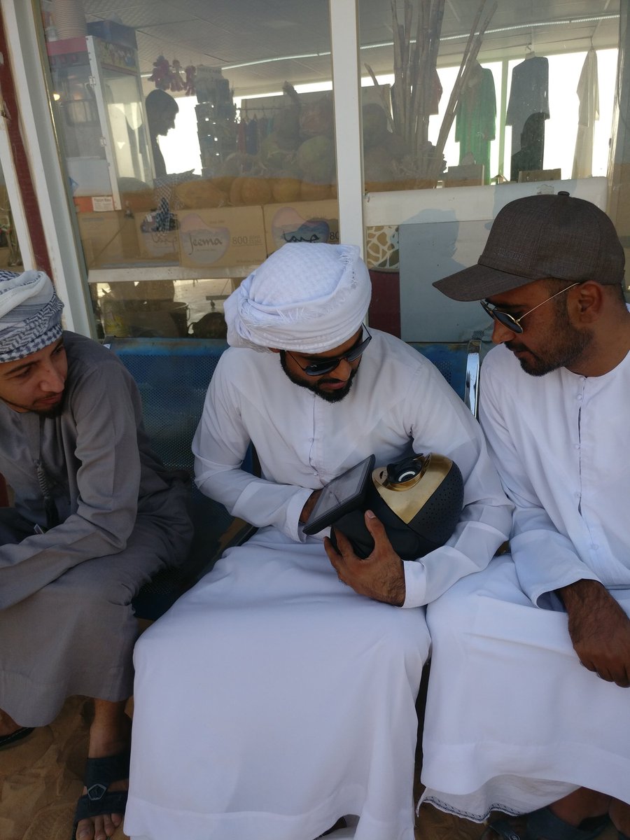 OVObots's tweet photo. OVO sends regards from the UAE desert. Falcon was a bit scary but drivers very nice!
@DxbModern, @edu_EEF 
#OVObots, #Dubai https://t.co/TJaOzRCcGT