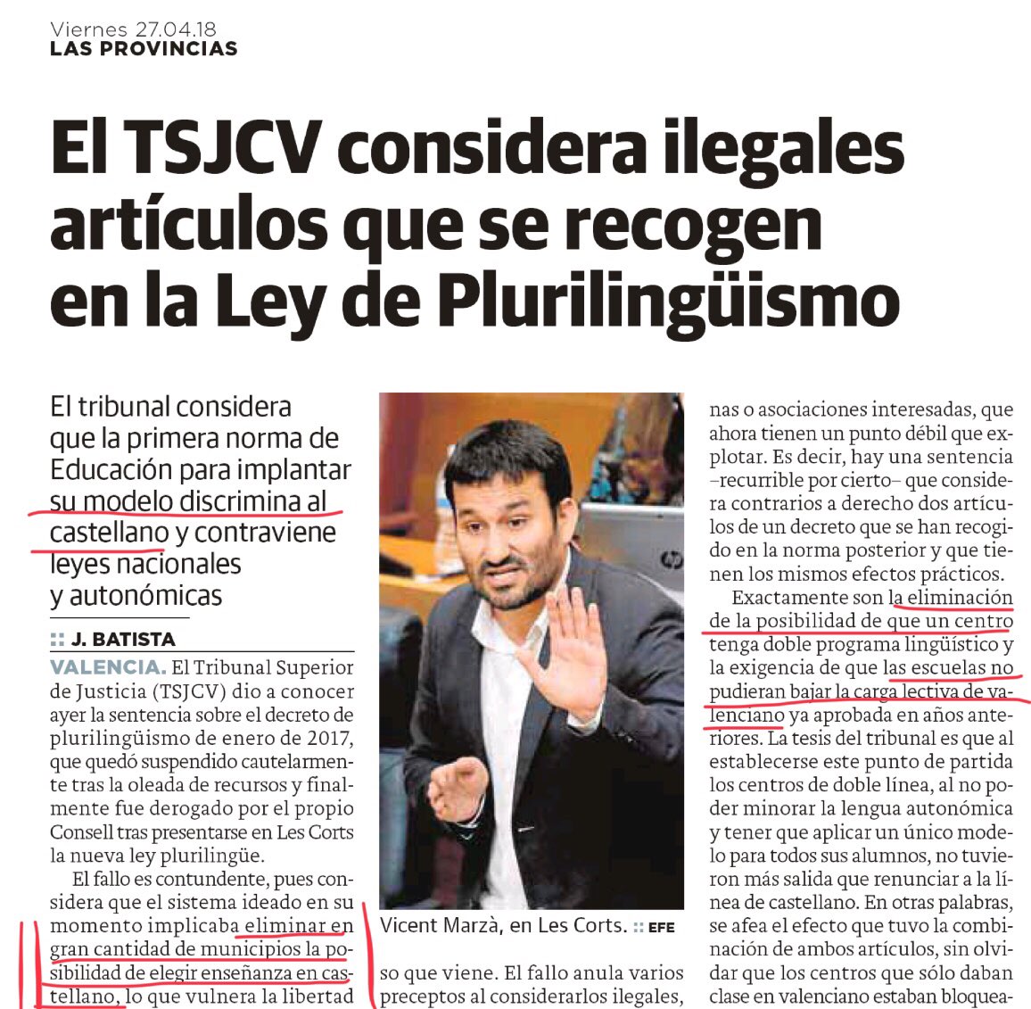 BarrachinaM's tweet photo. Nueva condena a PSOE y Compromís por discriminar a los niños valencianos de habla castellana, algo más de la mitad.
Las denuncias del Partido Popular, para que tengan igualdad de trato valenciano y castellano, evidencian el sectarismo del Consell. 
Por la #LibertadDeElección https://t.co/E9tmEEpAUh