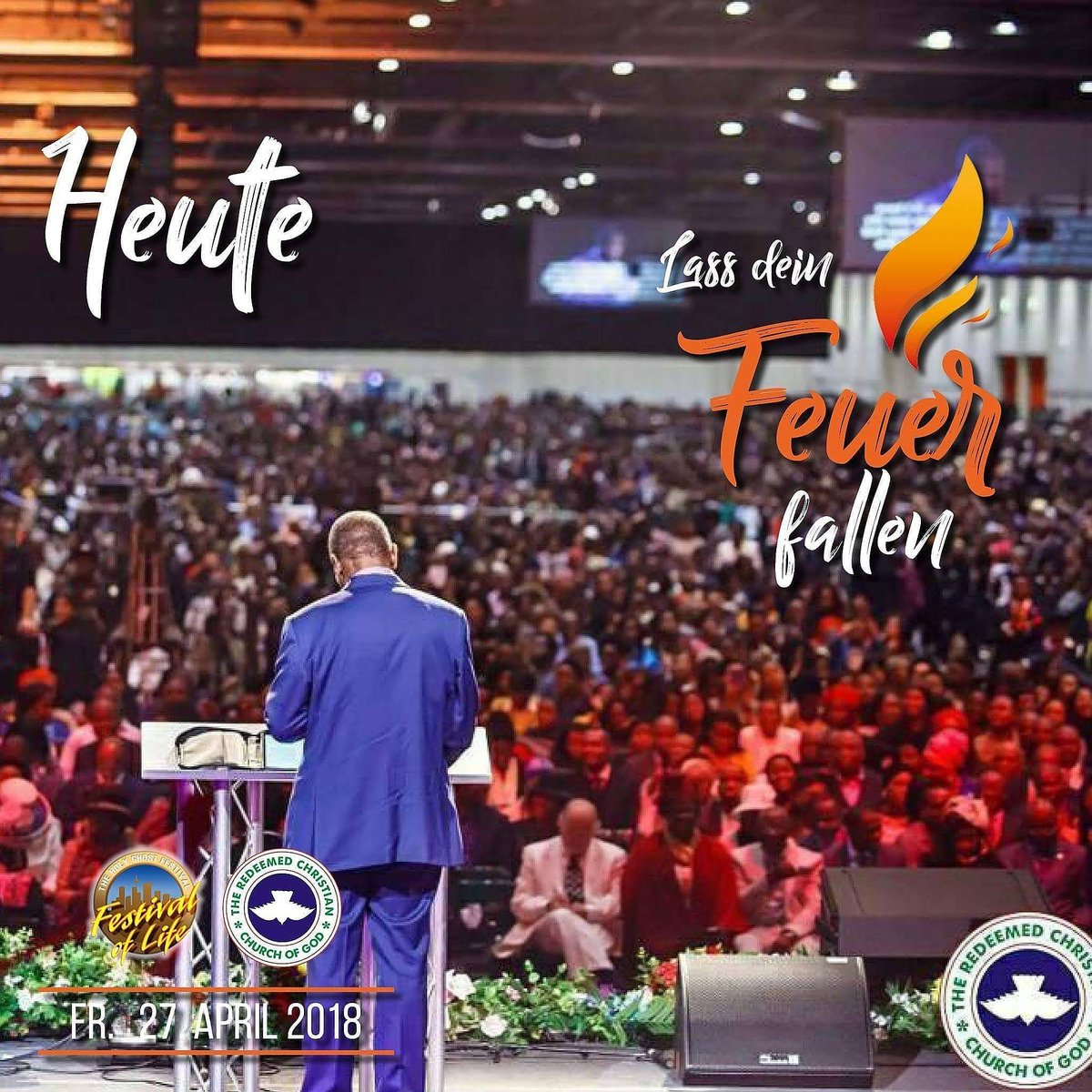PastorEAAdeboye's tweet photo. Join me today as the Fire falls in Germany.
You can watch live via https://t.co/Iggk9Oah78 https://t.co/FY0q60Mylg