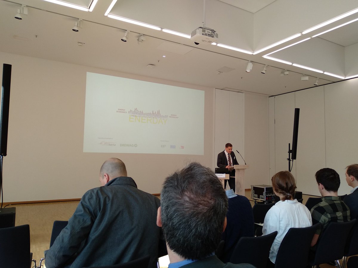 PhHauser's tweet photo. Prof. Dominik Möst opens the #ENERDAY2018 @tudresden_de @MESSE_DRESDEN https://t.co/cWSvJN4Tny