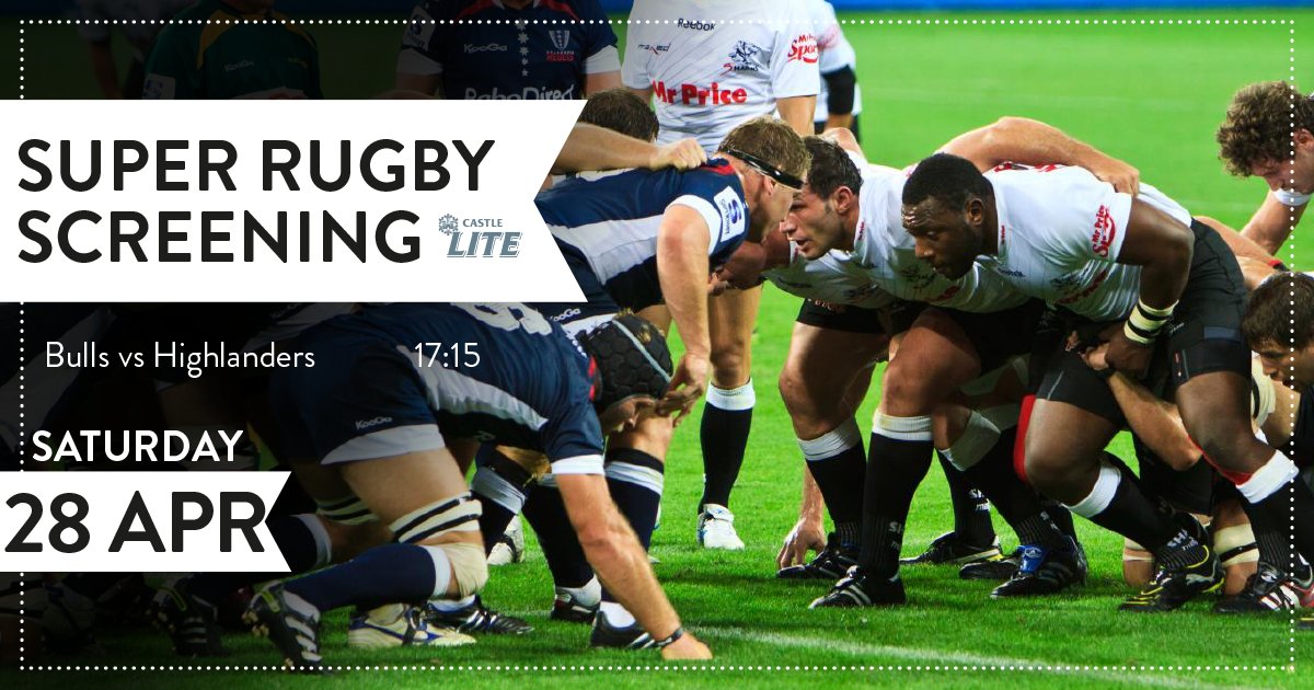 Super Rugby action tomorrow! Join us for our silent disco after the game! Call 011 0366028 to book!