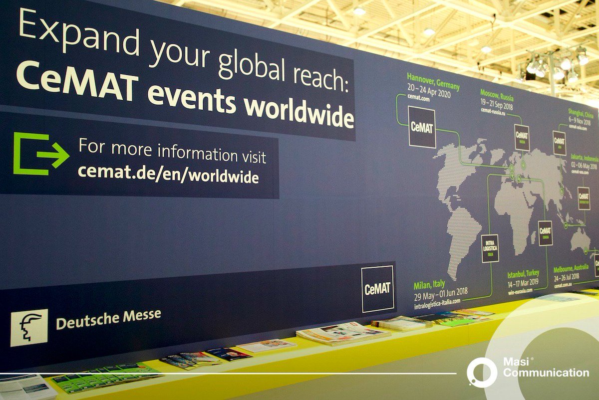 MasiWeb's tweet photo. Mentre inizia l'ultima giornata di #CeMAT18 siamo proiettati sulle prossime iniziative, perché è questo che fanno gli eventi ben riusciti: ispirano!
⭕💪Masi Communication presente con Giacomo Melati e Marina Corte. #HannoverMesse #hm18ITA #hm18 @hannoverfairsIT @hannover_messe https://t.co/G8HB2Ew7ts