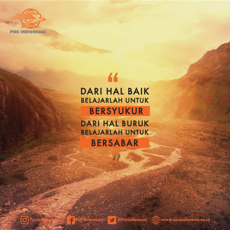 PosIndonesia's tweet photo. Hidup adalah pilihan, memilih untuk mengambil sudut pandang terbaik dari suatu masalah, karena pemilihan sudut pandang yang baik dan tepat akan mengubah hari-hari kita menjadi lebih baik juga. https://t.co/h3CHz1sgYE
