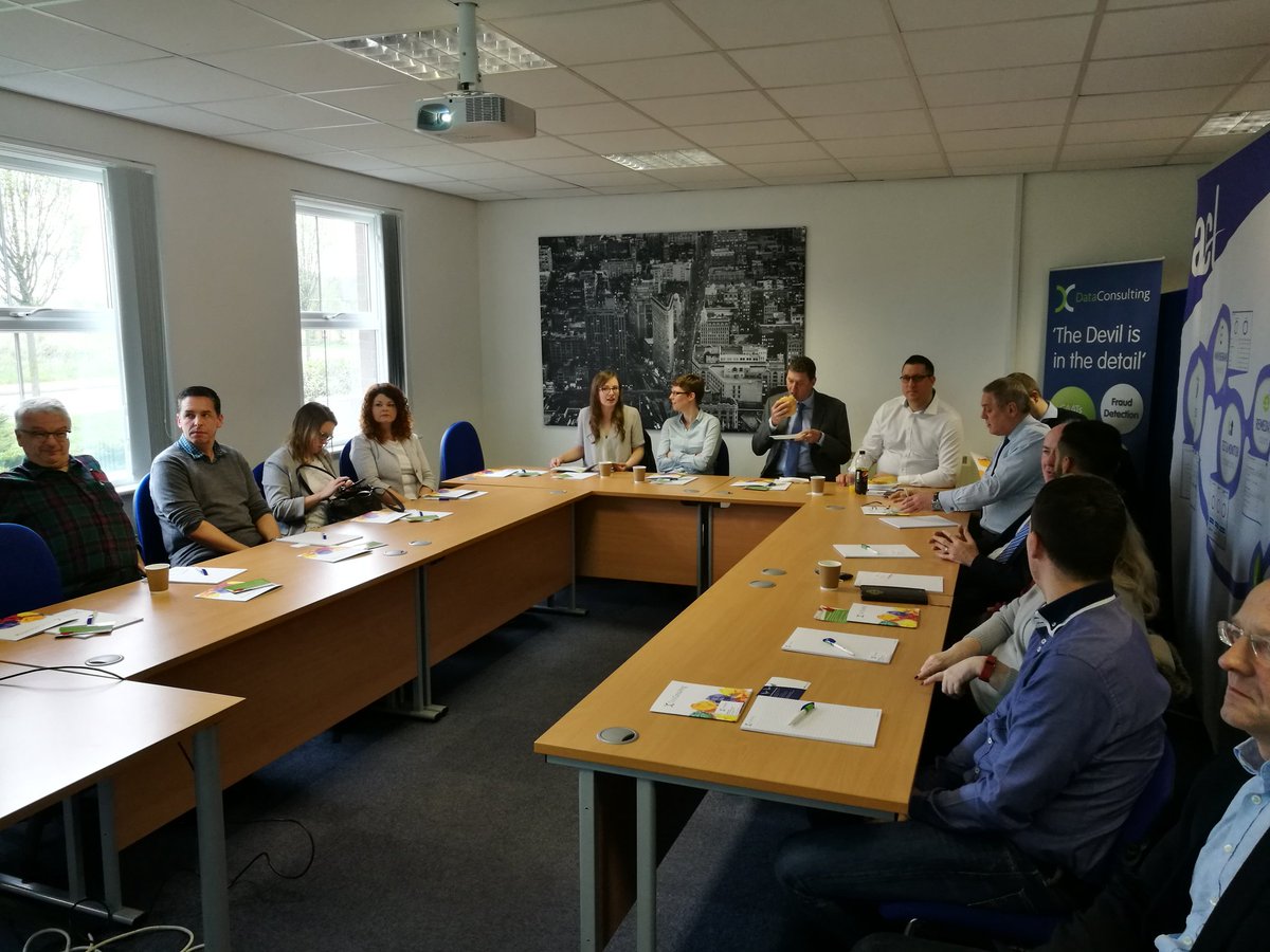 DataConsulting's tweet photo. We're waking up to data! The third of our data breakfast meetings is underway and it's our most popular event yet. Lots of lively discussion about data, analytics, gdpr and compliance. https://t.co/WC5zGT4pB8